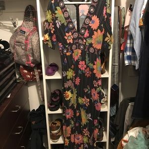 Urban Romantic Midi Floral Patterned Dress